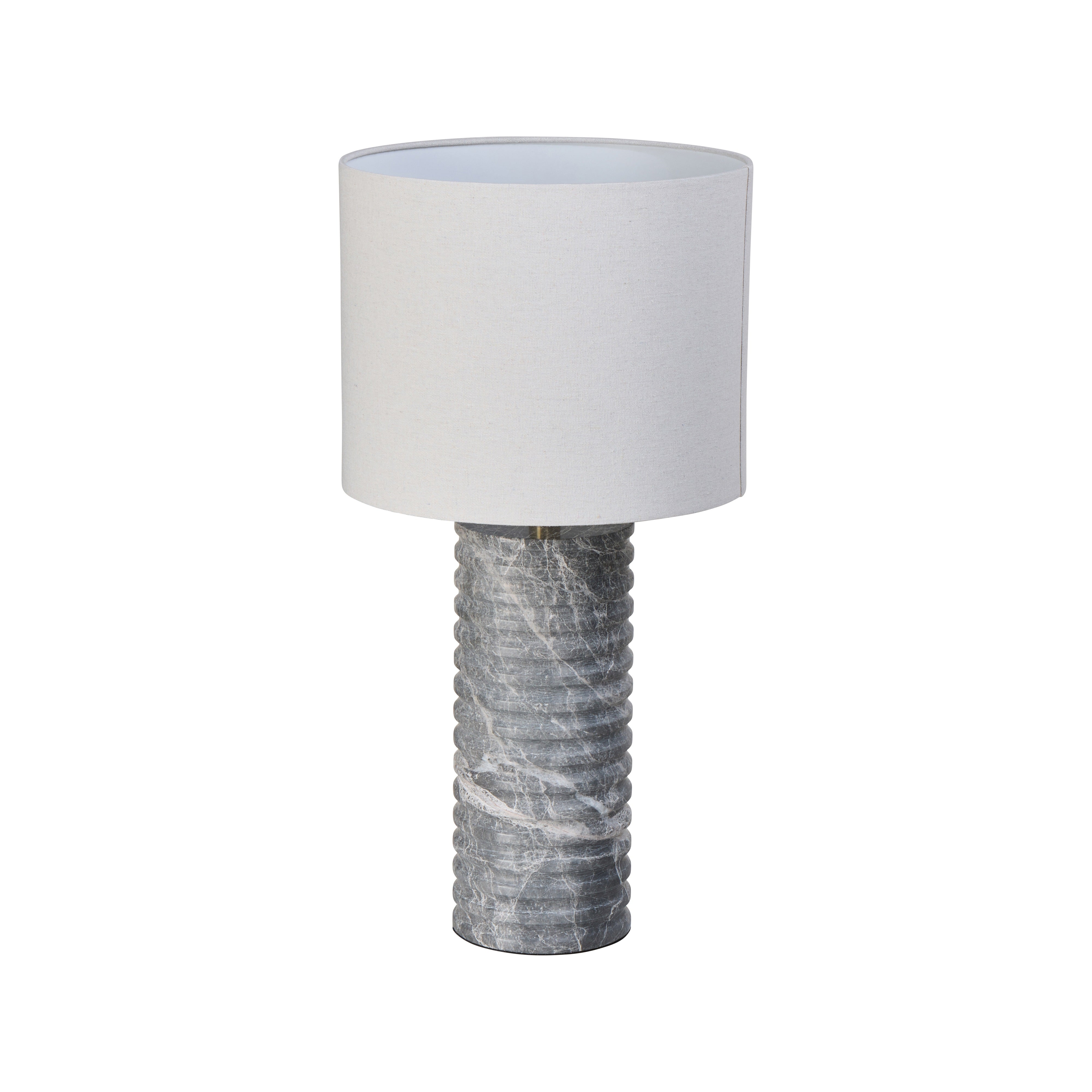 Grand Designs Harlen Table Lamp Grey & Natural