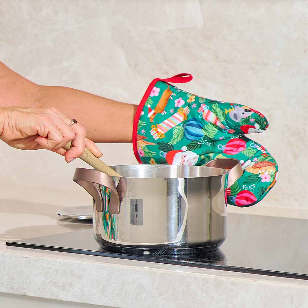 Annabel Trends Cotton Oven Mitt Single Deck the Palms