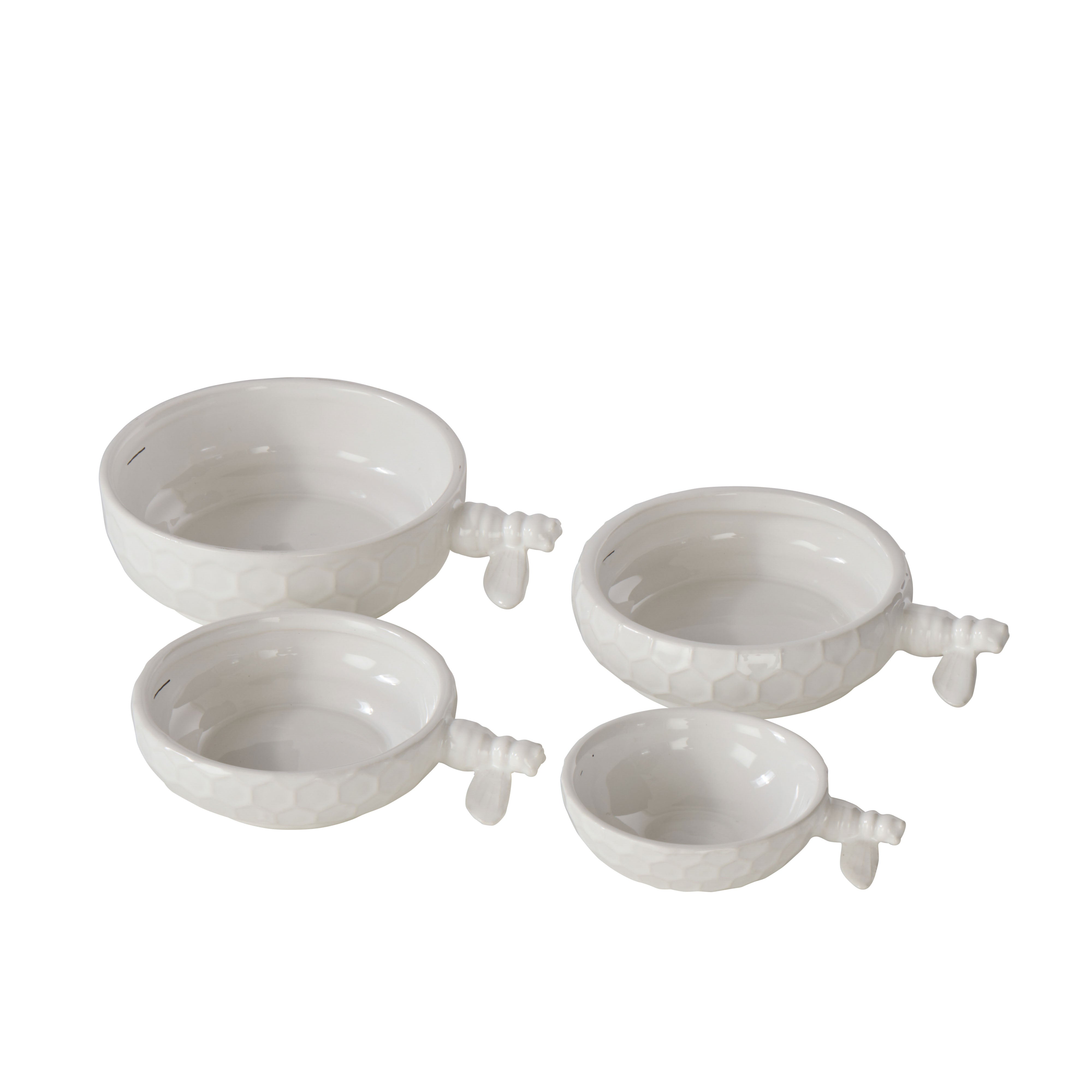 Davis & Waddell Wildflower & Hive Measuring Cups White
