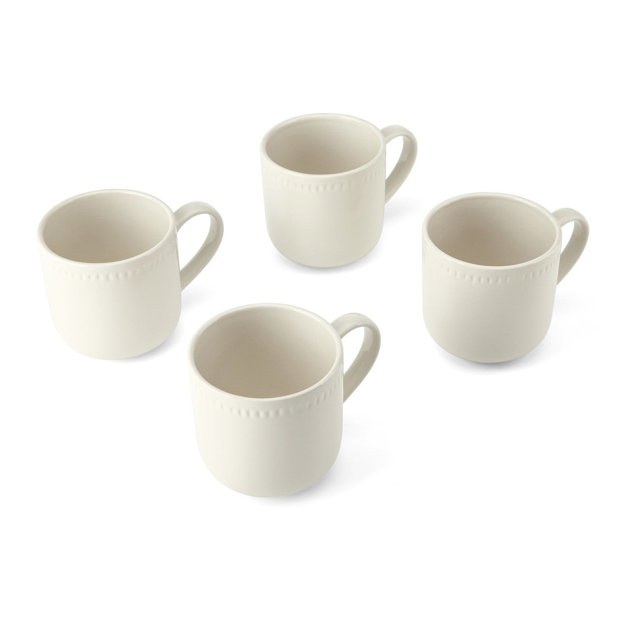 Mikasa Cranborne Stoneware Mug Set 4 Piece 320ml (Cream)