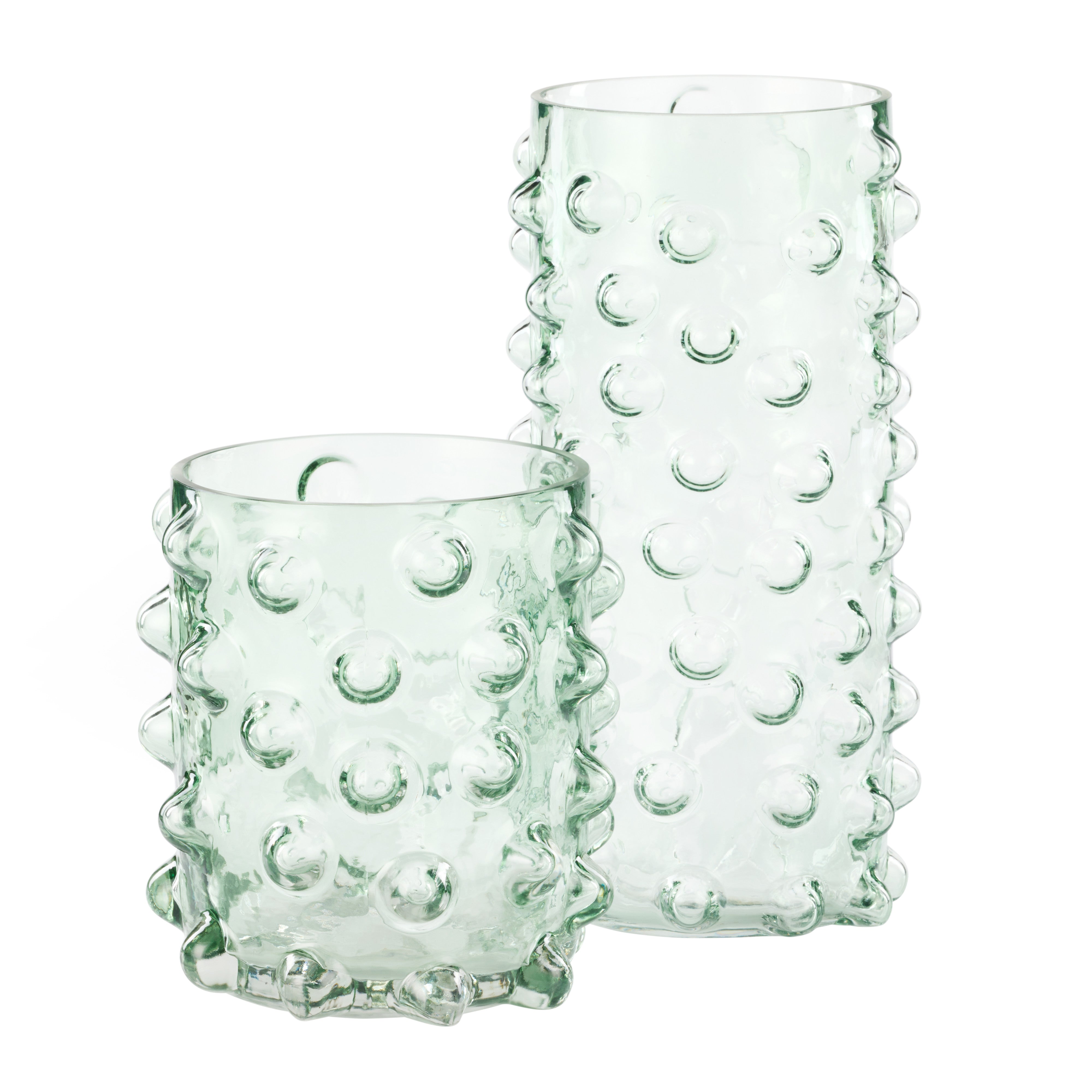 Amalfi Sissy Glass Bubble Vase Large Light Green
