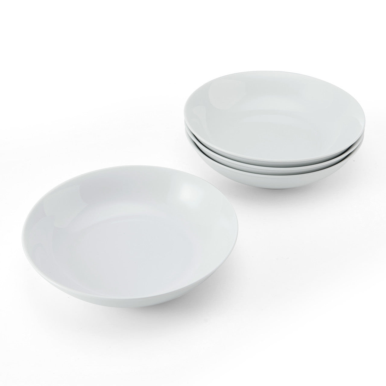 Mikasa Chalk Porcelain Pasta Bowl Set 4 Piece 23cm (White)