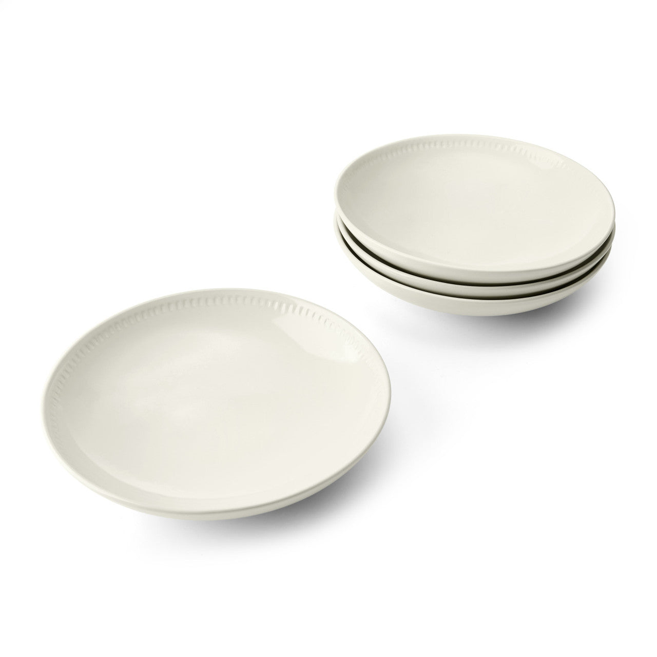 Mikasa Cranborne Stoneware Pasta Bowl Set 4 Piece 24cm (Cream)
