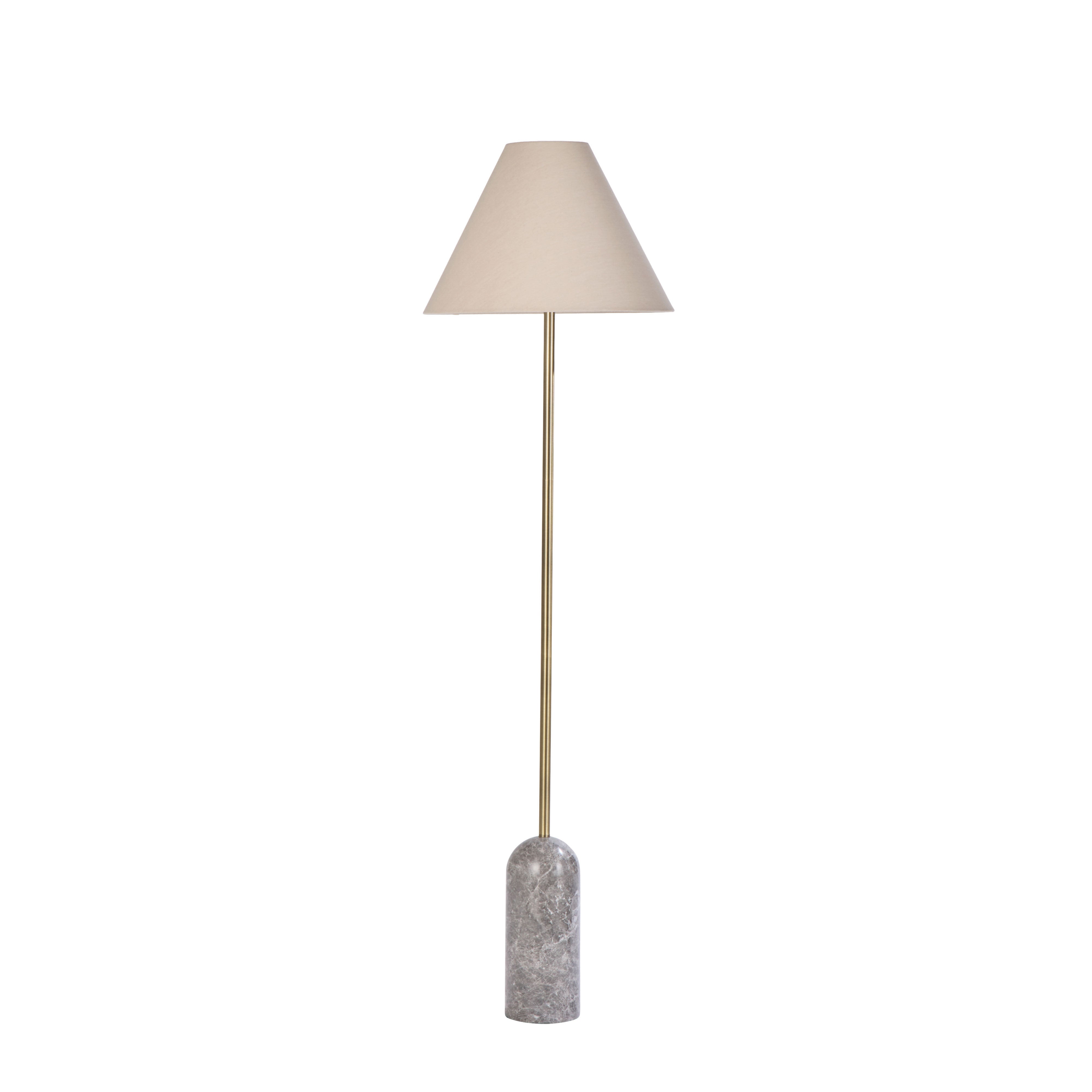 Amalfi Azure Floor Lamp Grey & Natural