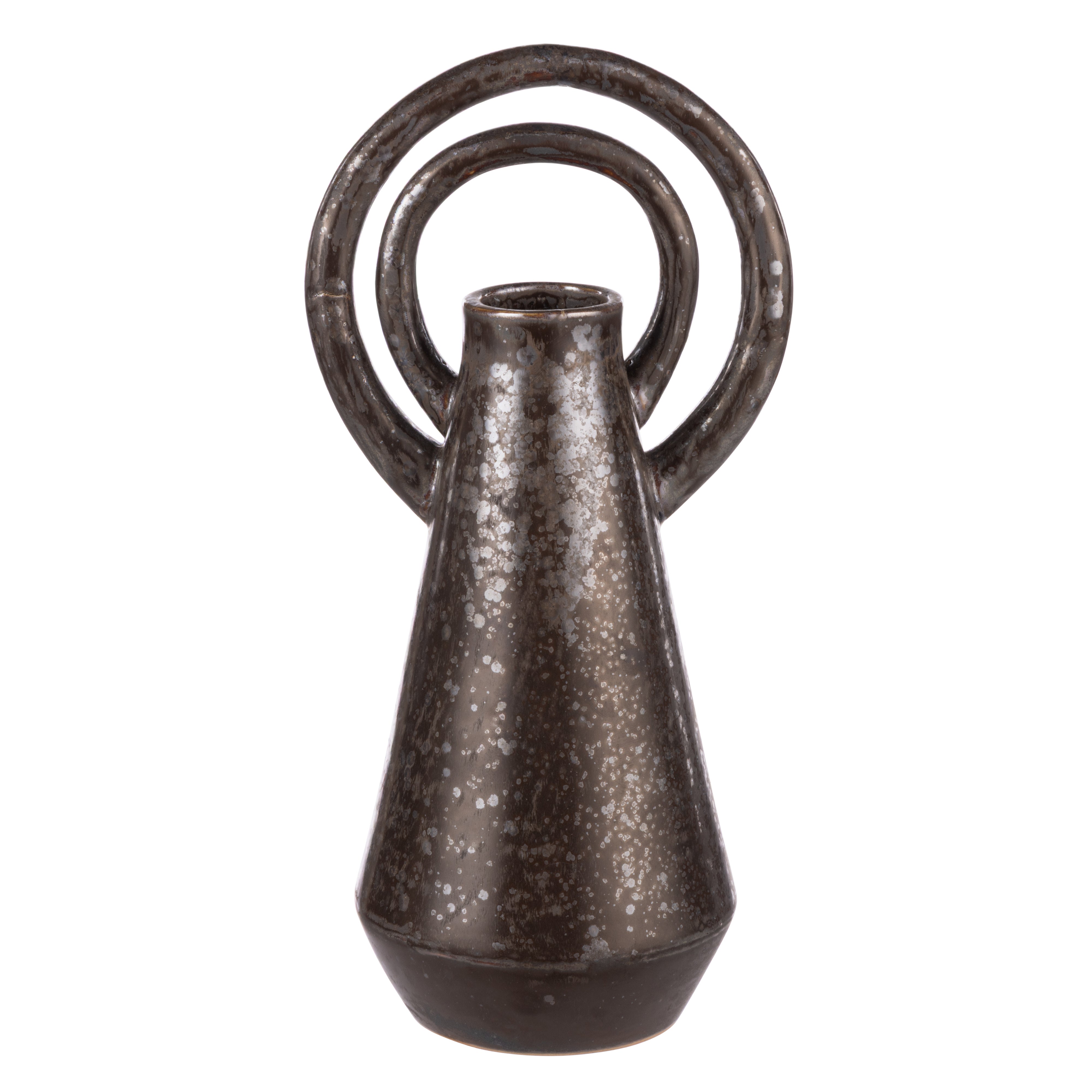 Amalfi Halo Vase Large Reactive Black