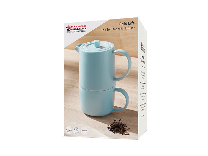 Maxwell & Williams Cafe Life Tea for One with Infuser Rose 450ml