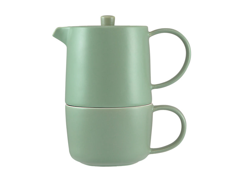 Maxwell & Williams Cafe Life Tea for One with Infuser Seafoam 450ml