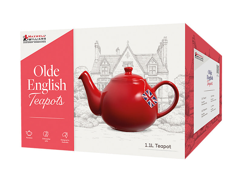 Maxwell & Williams Olde English Teapot British Red 650ml