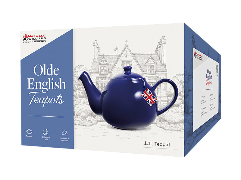 Maxwell & Williams Olde English Teapot British Blue Dark Blue 650ml