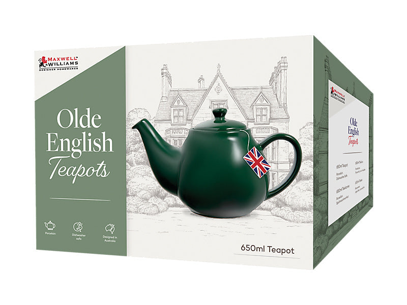 Maxwell & Williams Olde English Teapot British Green Dark Green 650ml