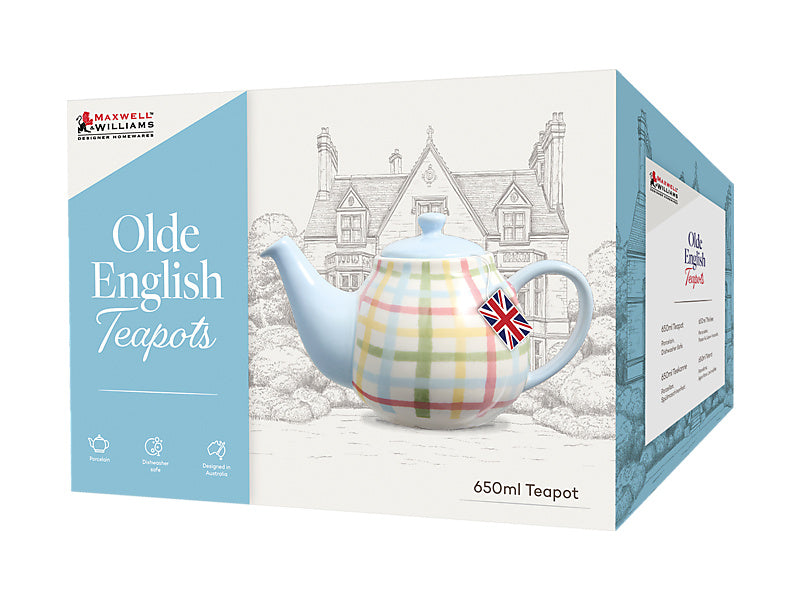 Maxwell & Williams Olde English Teapot Multi Check 650ml