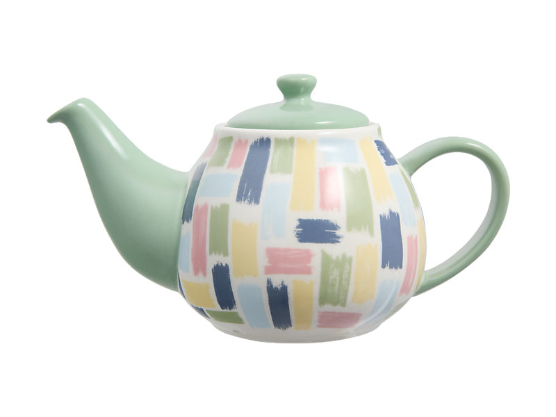 Maxwell & Williams Olde English Teapot Brush Stroke Green 1.1L
