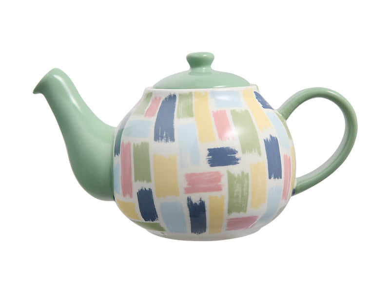 Maxwell & Williams Olde English Teapot Brush Stroke Green 1.1L