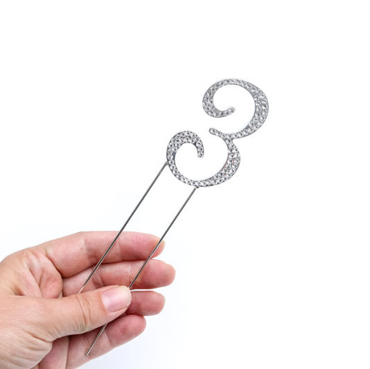Bake Group Diamante Number 3 7cm