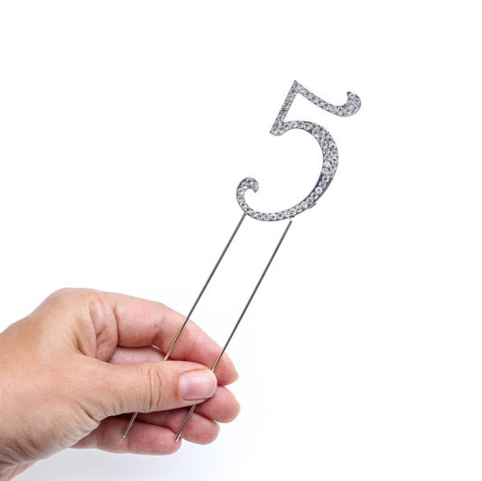 Bake Group Diamante Number 5 7cm