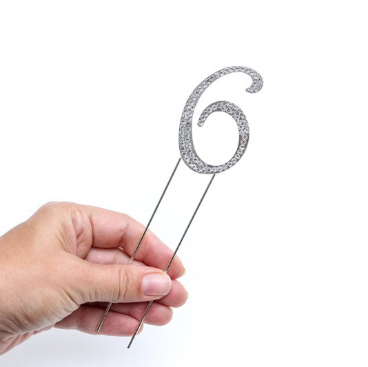 Bake Group Diamante Number 6 7cm
