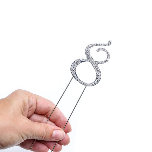 Bake Group Diamante Number 8 7cm