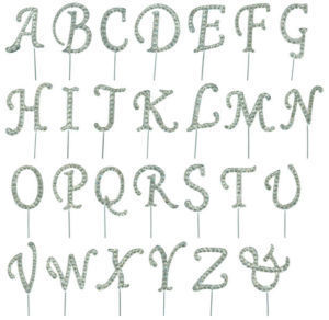 Bake Group Diamante Letter J 4cm