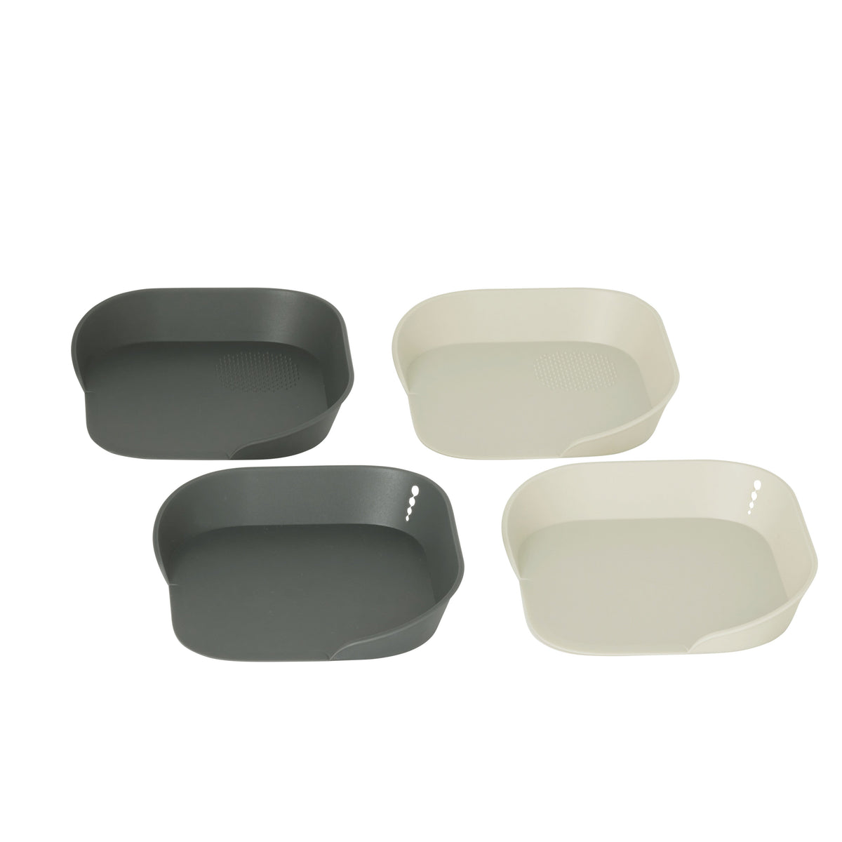 SVNA Preparation Tray 4 Piece Set Grey & Cream