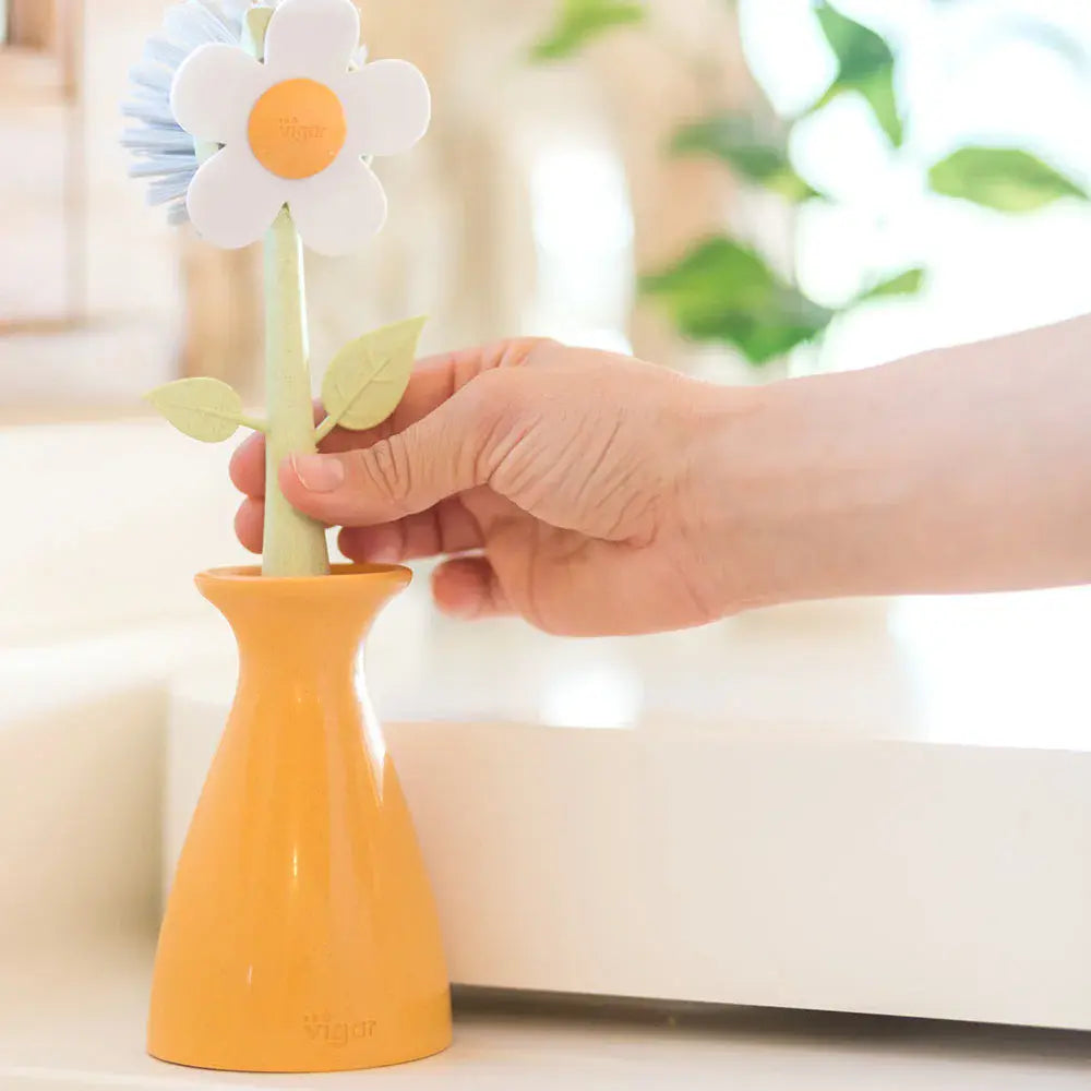 Florganic Dish Brush with Vase