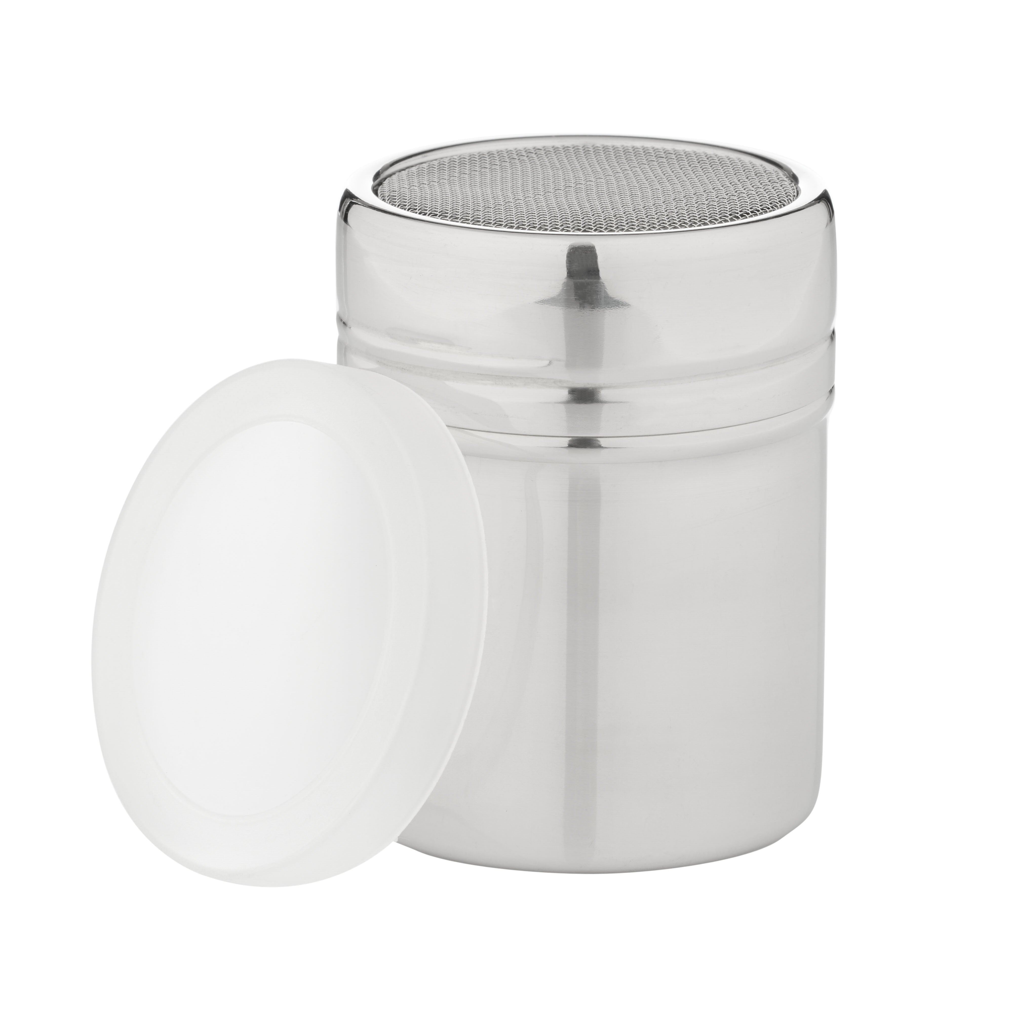 Leaf & Bean Mesh Shaker with Lid Stainless Steel