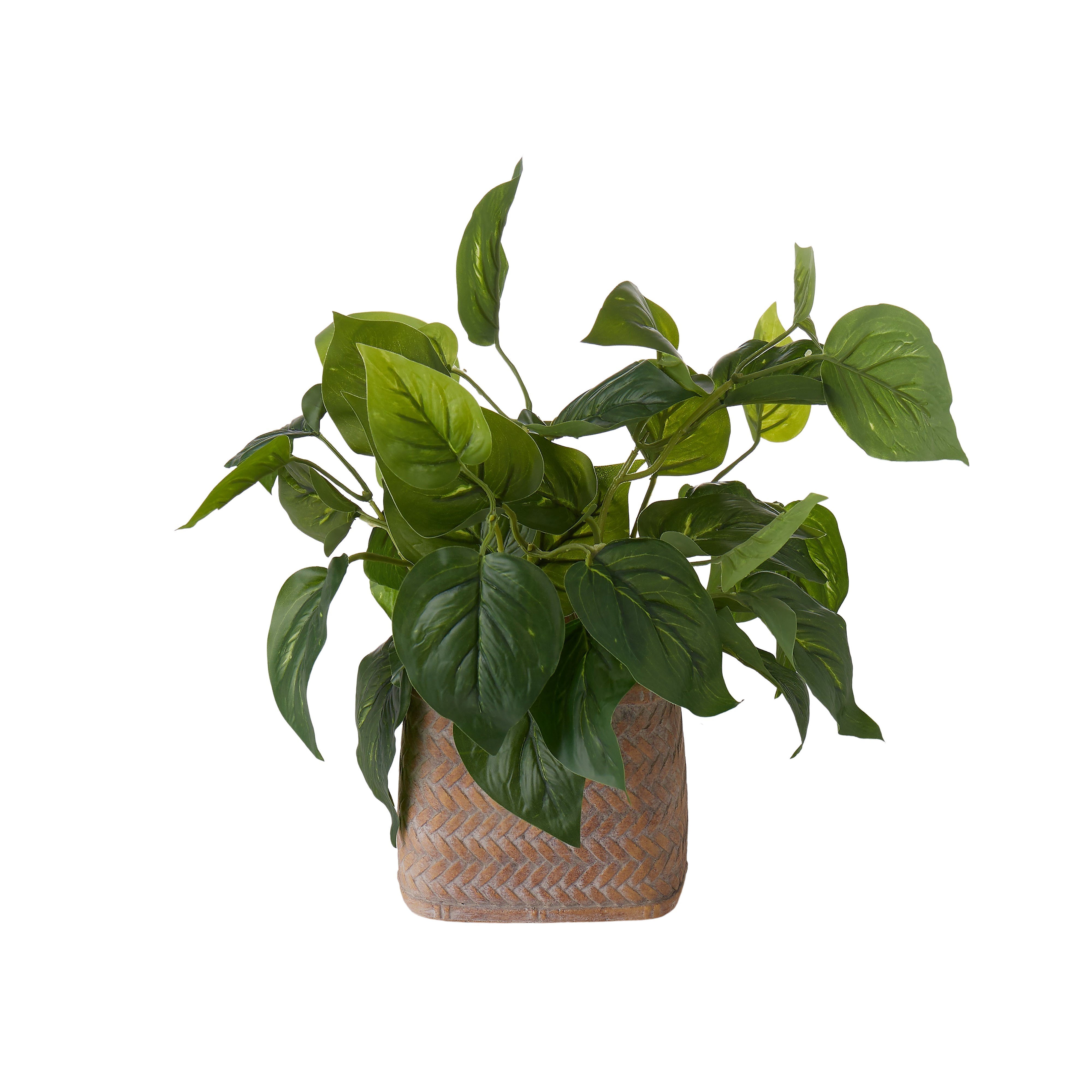 Rogue Cement Square Weave Vessel 14 x 12cm