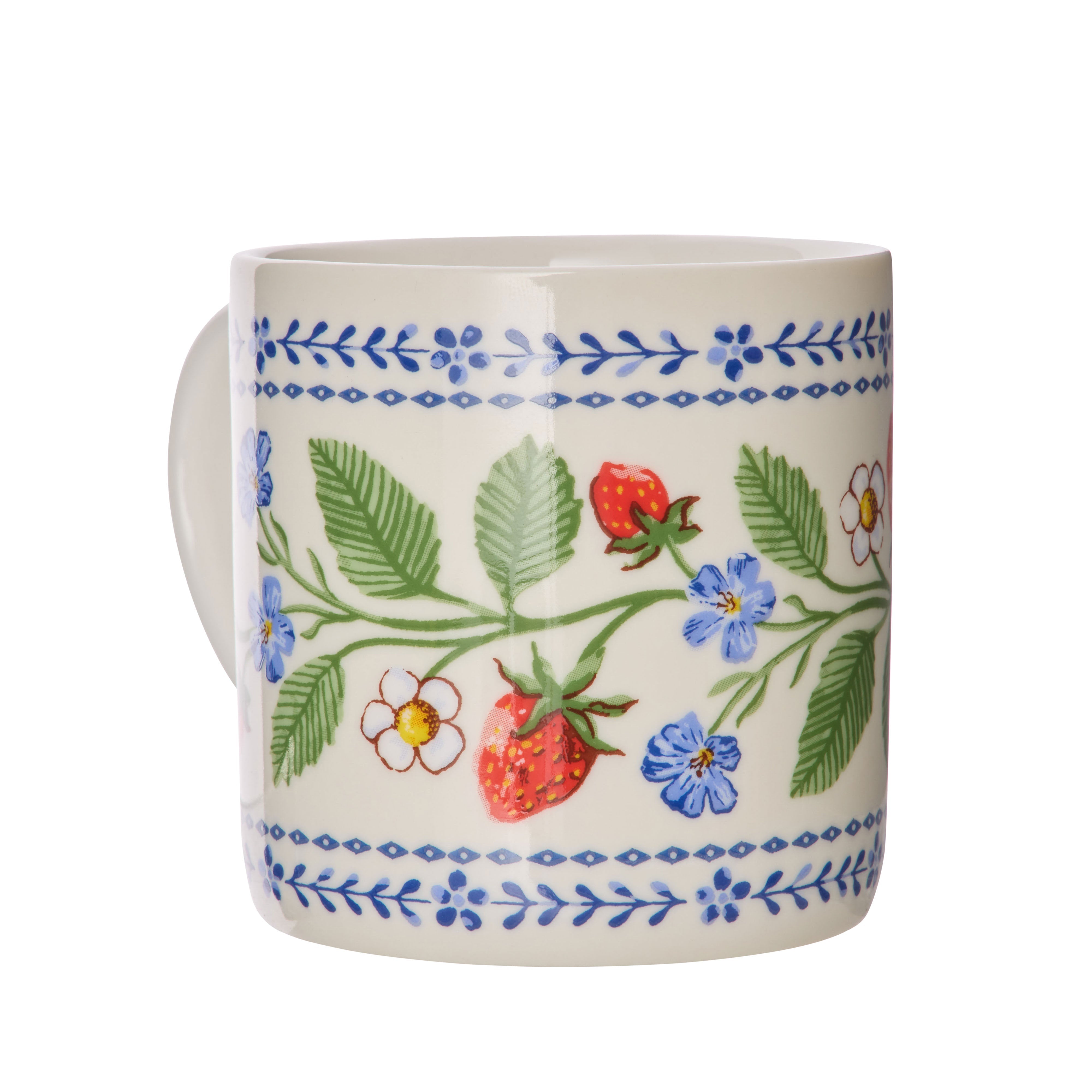 Ulster Weavers Strawberry Patch New Bone China Mug Multi-Coloured