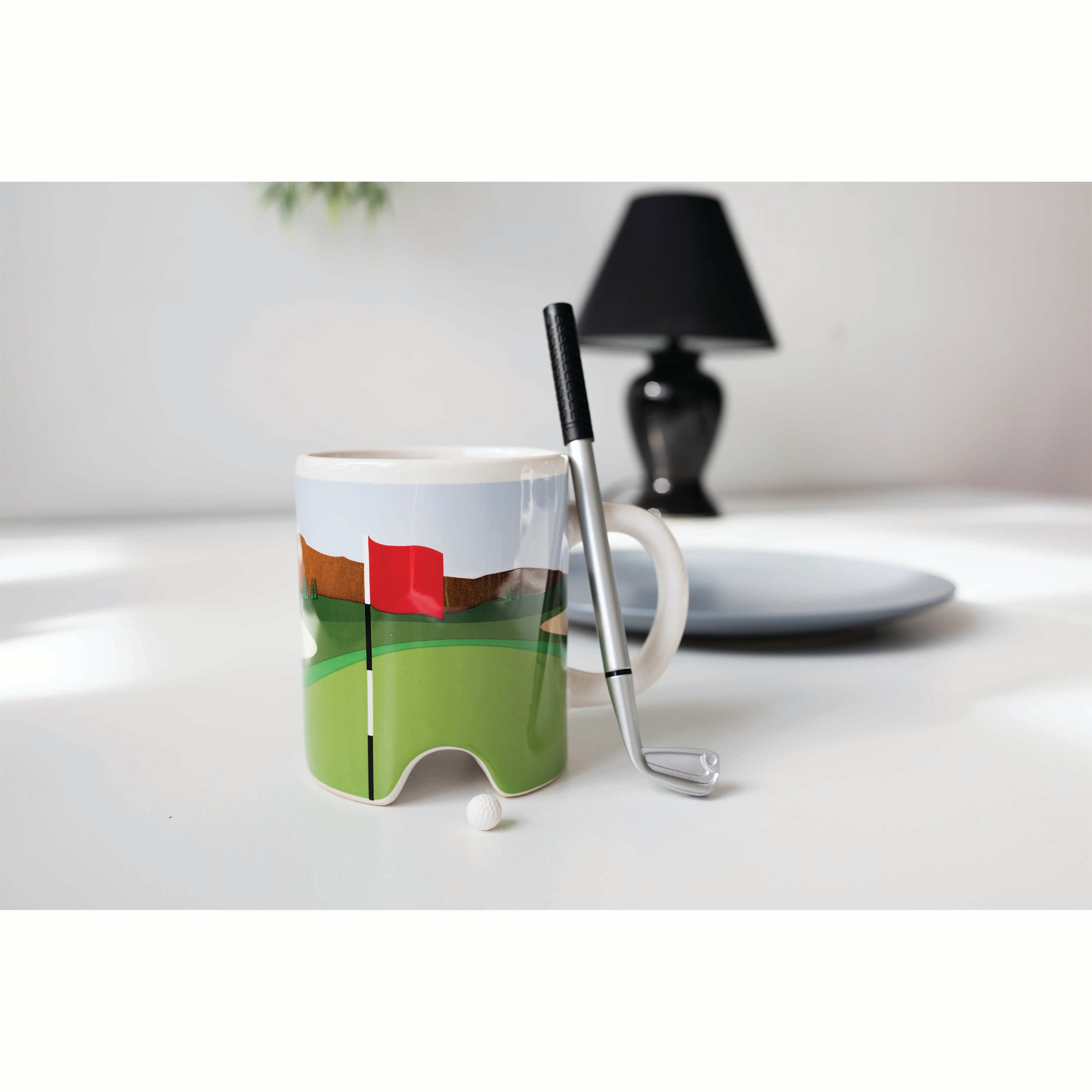Kikkerland Putter Cup Golf Mug (with Pen) Multi-Coloured