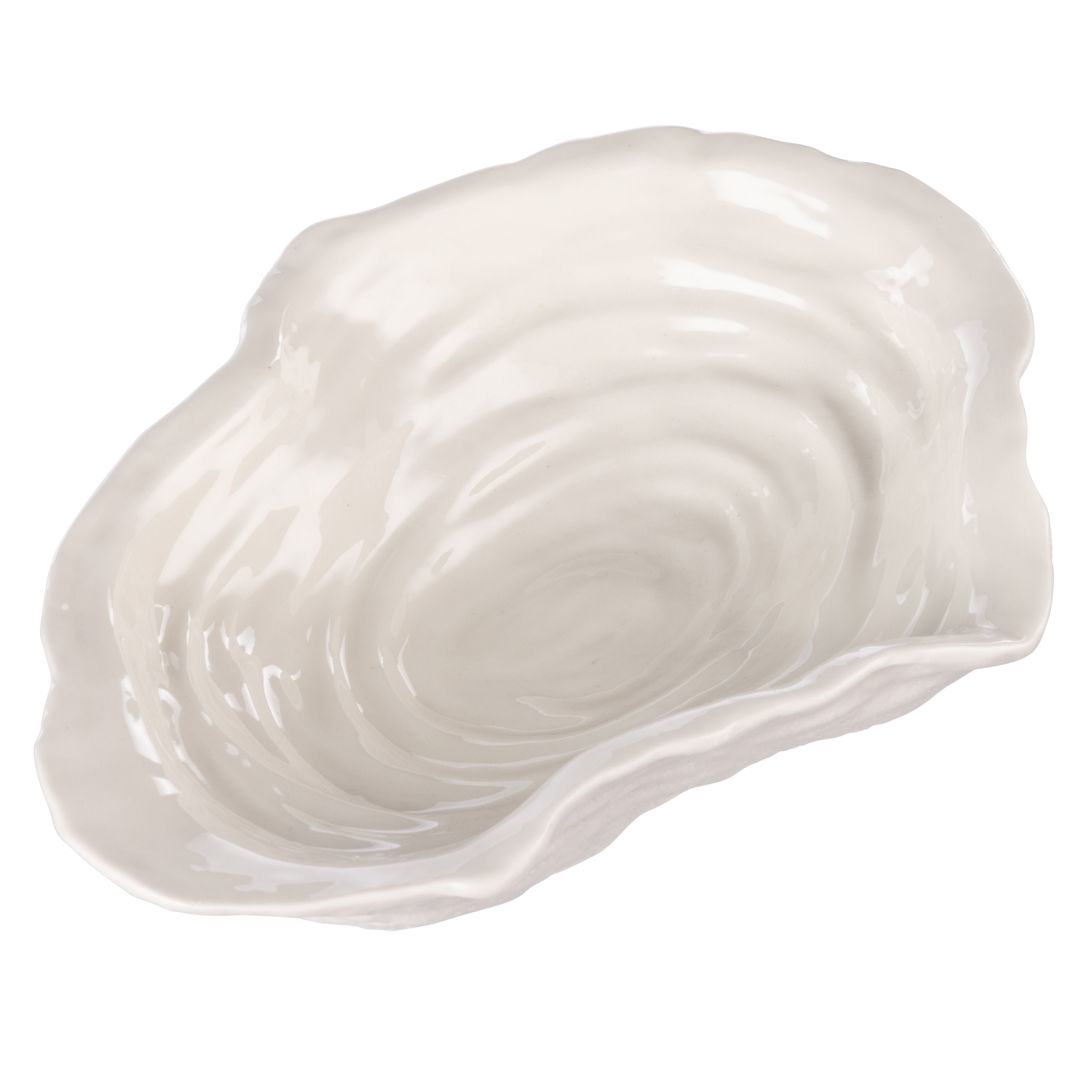 Amalfi Baylor Shell Plate Reactive Large White