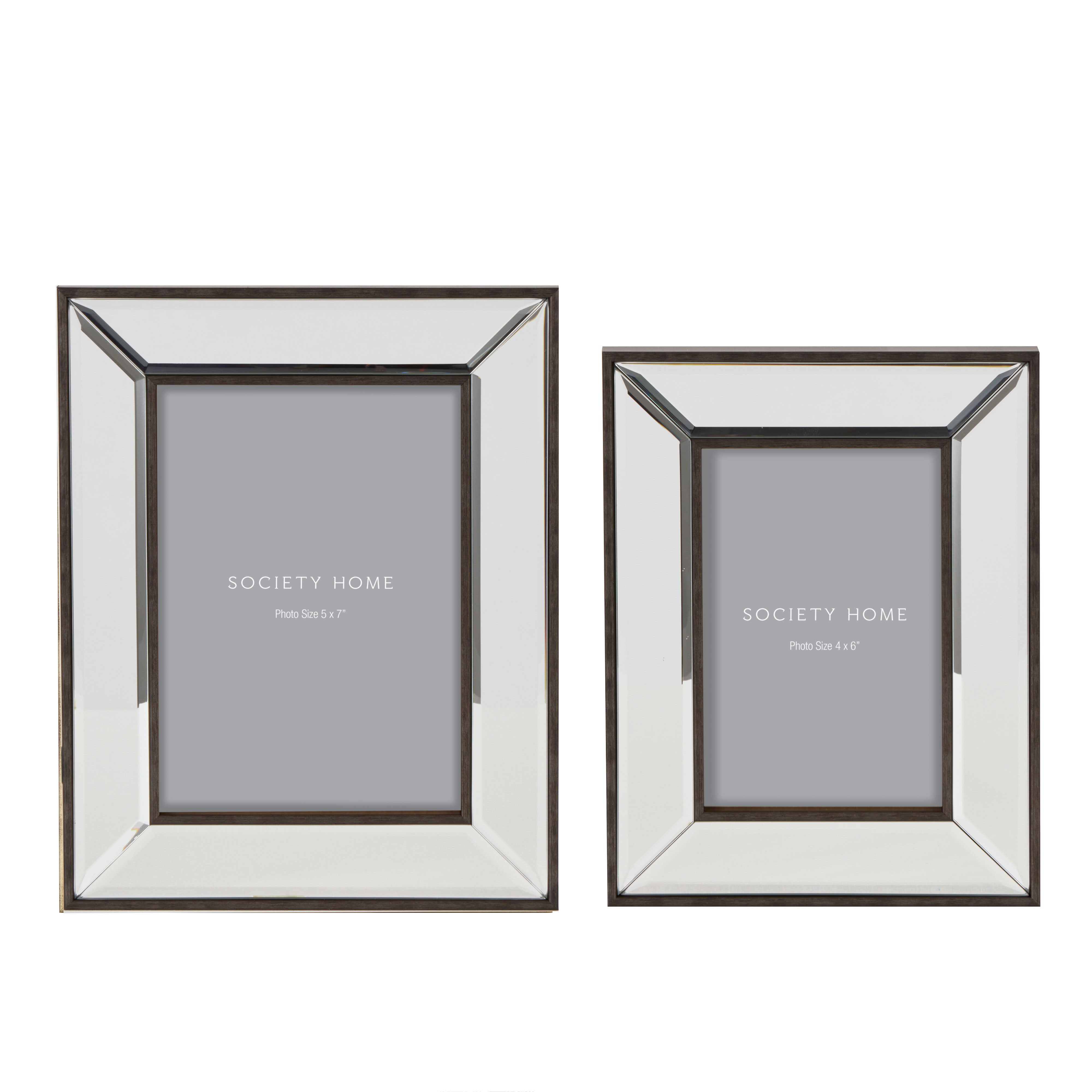 Society Home Amelia Mirror Photo Frame Black & Mirror 25cm