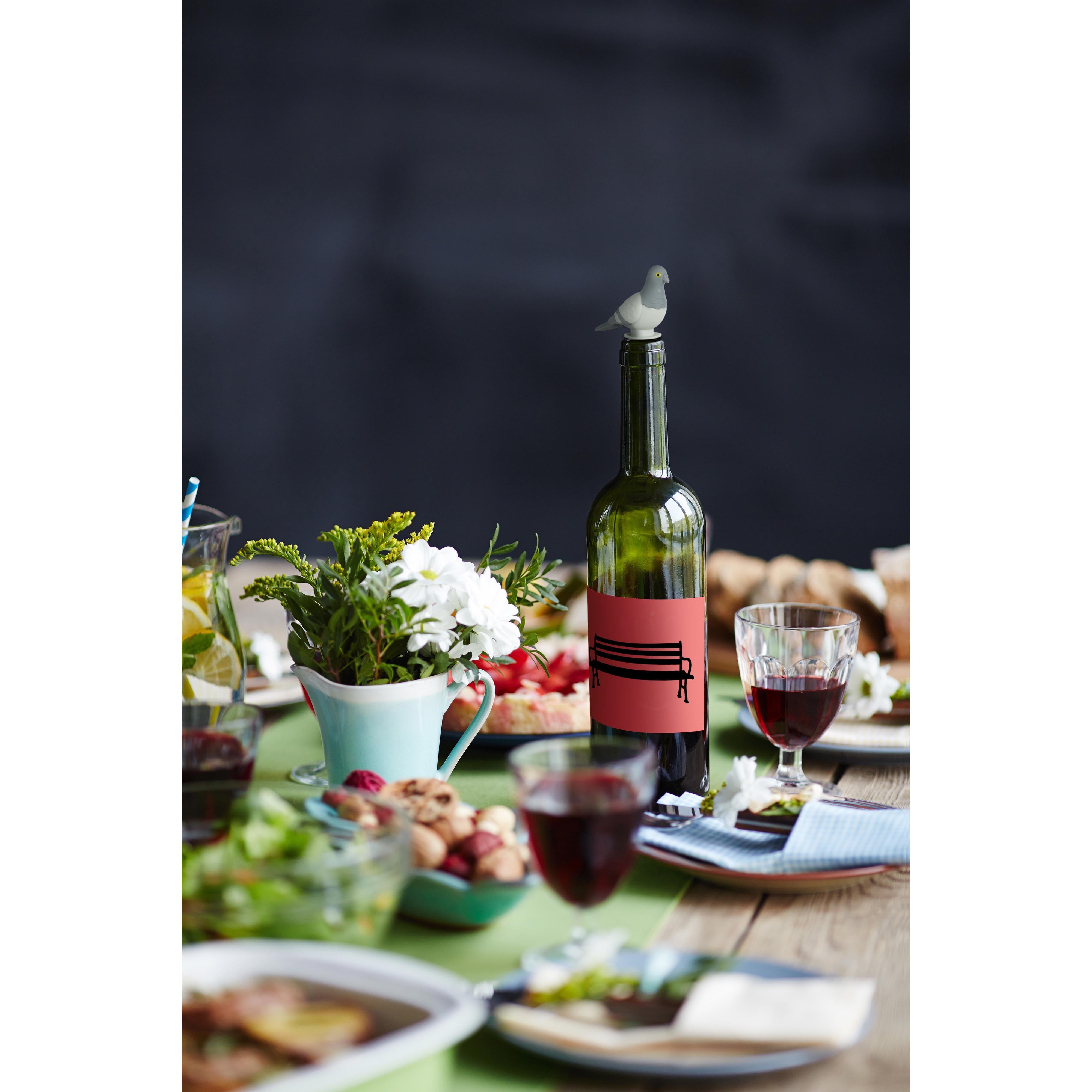 Fred City Stopper Wine Stopper Grey