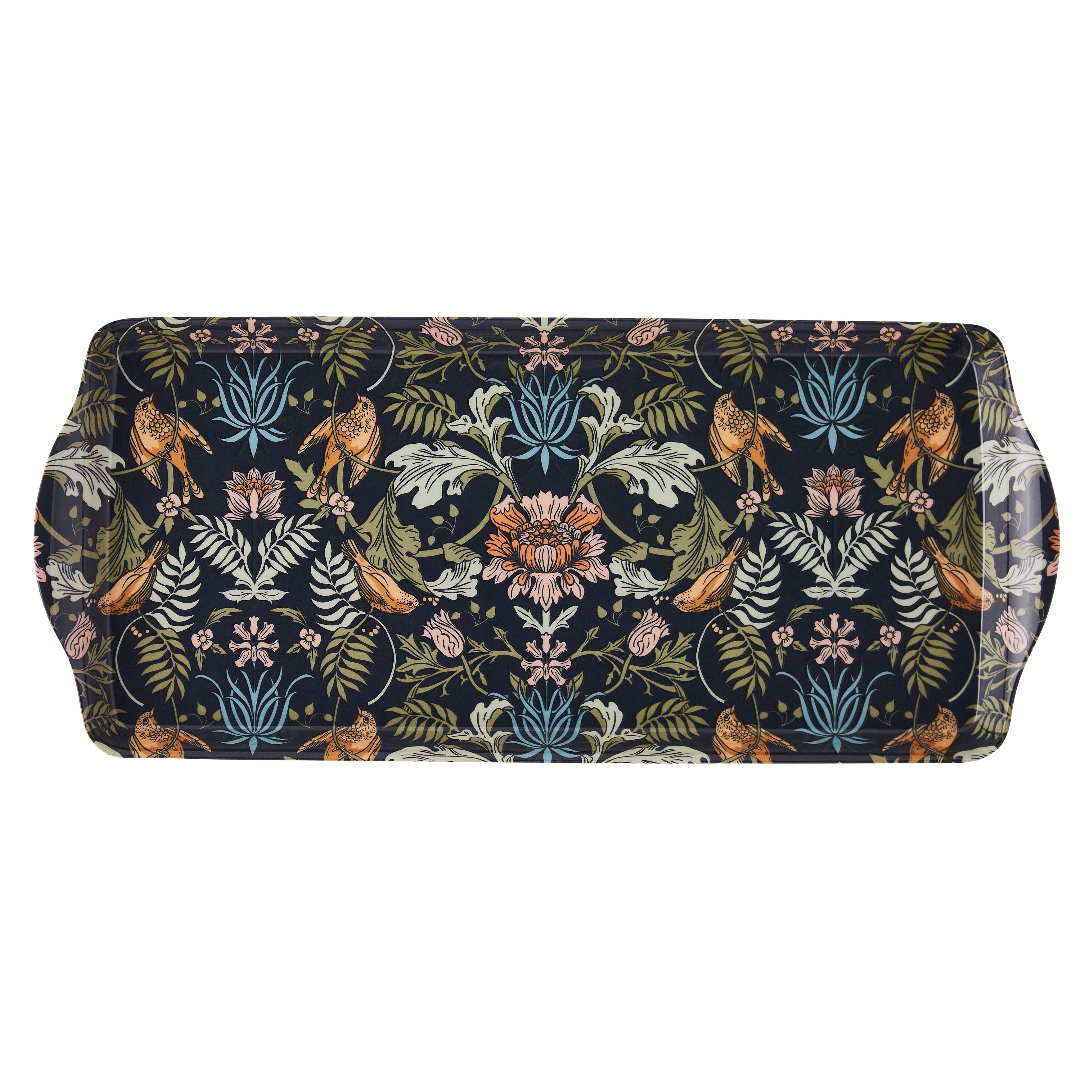 Ulster Weavers Finch & Flower Small Tray Navy
