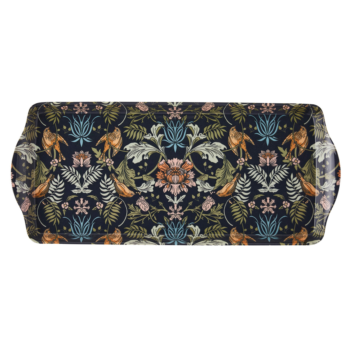 Ulster Weavers Finch & Flower Small Tray Navy