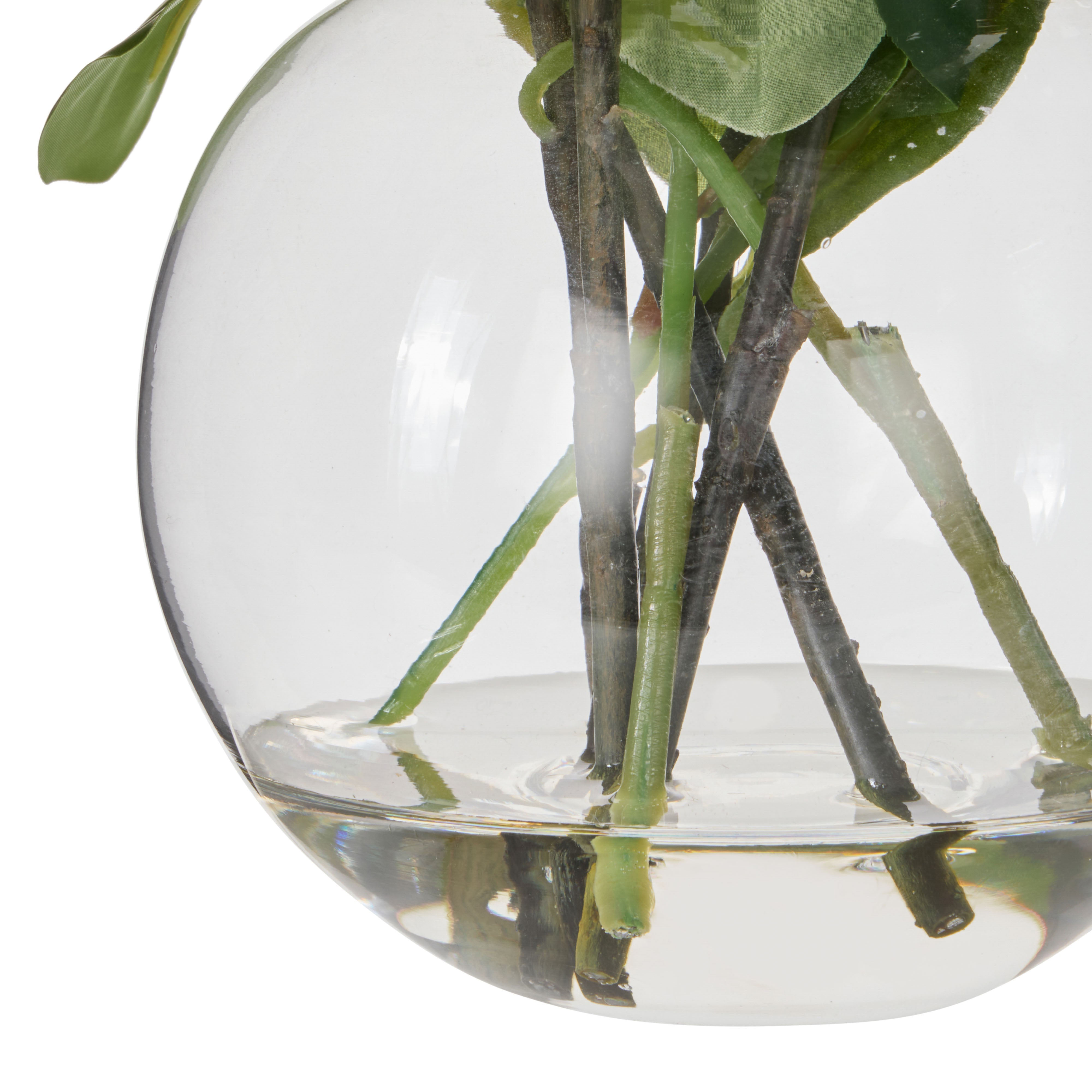 Rogue Lilac Garden Mix Sphere Vase White & Green