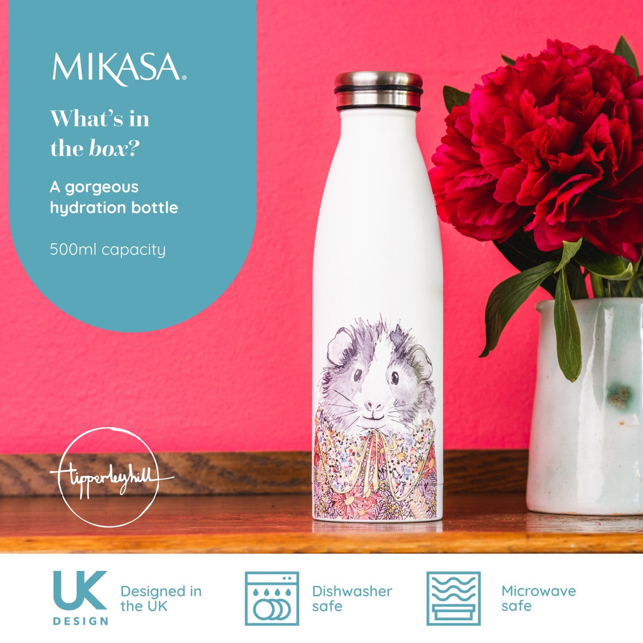 Mikasa x Tipperleyhill Insulated Bottle 500ml (Guinea Pig)