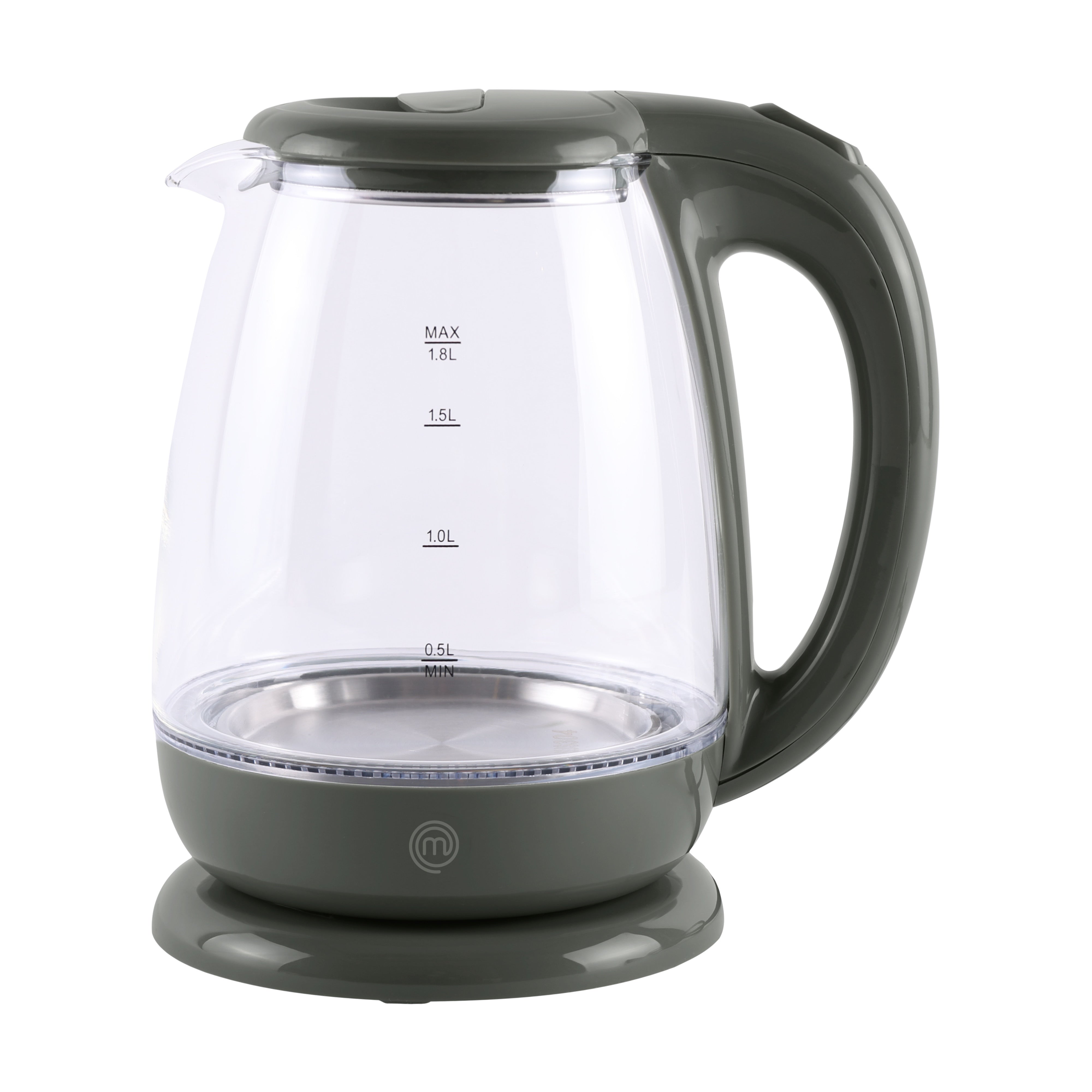 MasterChef Sage Glass Kettle Sage & Clear