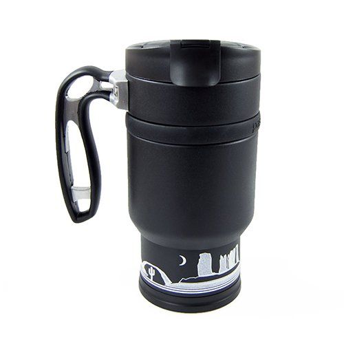 BruTrek Double Shot Press 3.0 with Bru-Stop - Obsidian