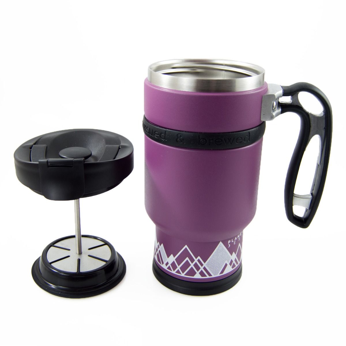 BruTrek Double Shot Press 3.0 with Bru-Stop - Wild Plum