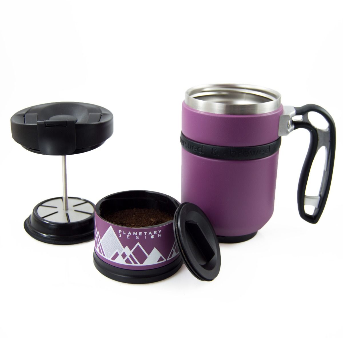 BruTrek Double Shot Press 3.0 with Bru-Stop - Wild Plum