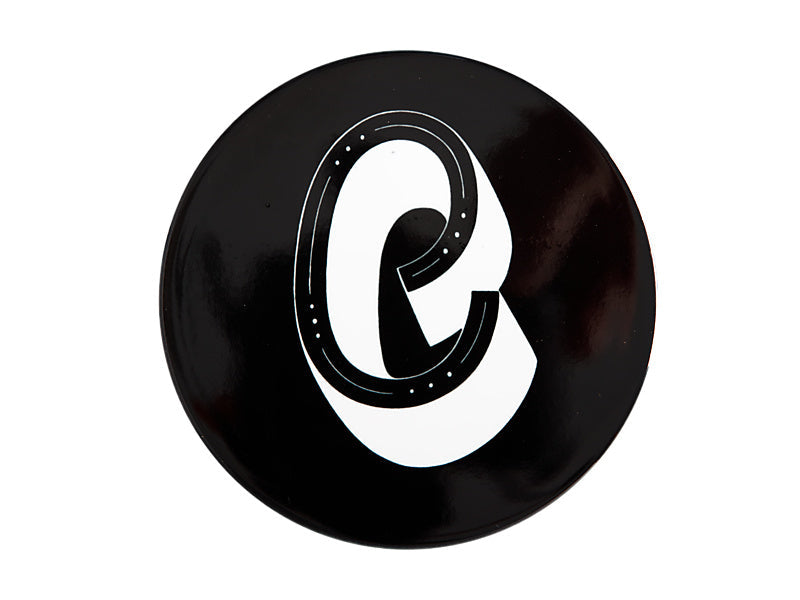 Maxwell & Williams The Letterettes Ceramic Round Coaster Letter C Black 10.5cm