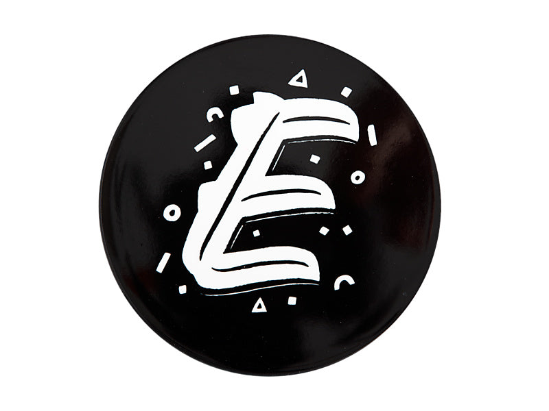 Maxwell & Williams The Letterettes Ceramic Round Coaster Letter E Black 10.5cm