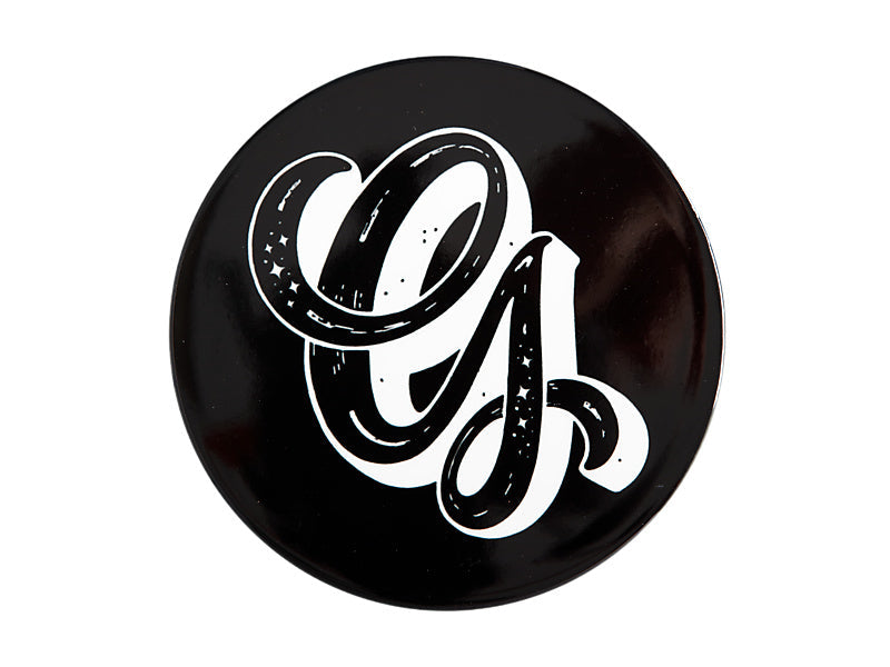 Maxwell & Williams The Letterettes Ceramic Round Coaster Letter G Black 10.5cm