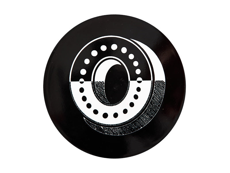 Maxwell & Williams The Letterettes Ceramic Round Coaster Letter O Black 10.5cm