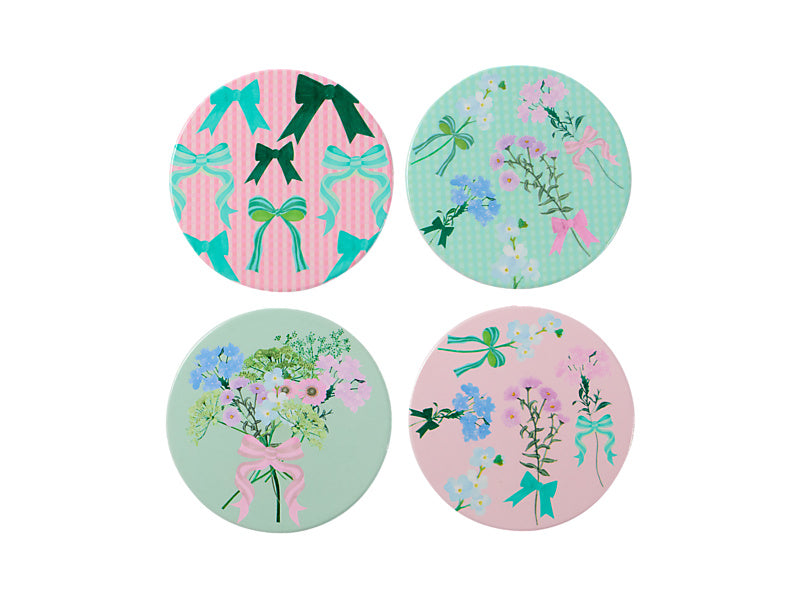 Maxwell & Williams Cherish Ceramic Coaster Assorted 10cm 4 Piece