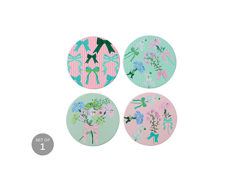 Maxwell & Williams Cherish Ceramic Coaster Assorted 10cm 4 Piece