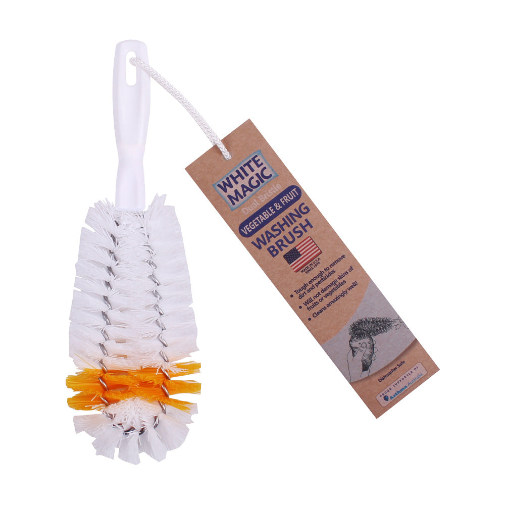 Dual Bristle Vegetable & Fruit Washing Brush