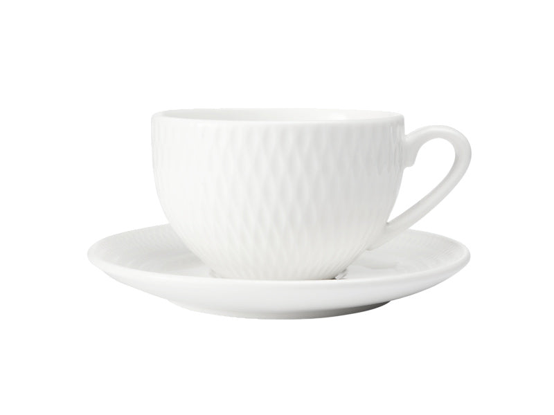 Maxwell & Williams White Basics Diamonds Demi Cup & Saucer 90ml