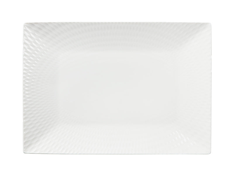 Maxwell & Williams White Basics Diamonds Rectangular Platter 25 x 18cm
