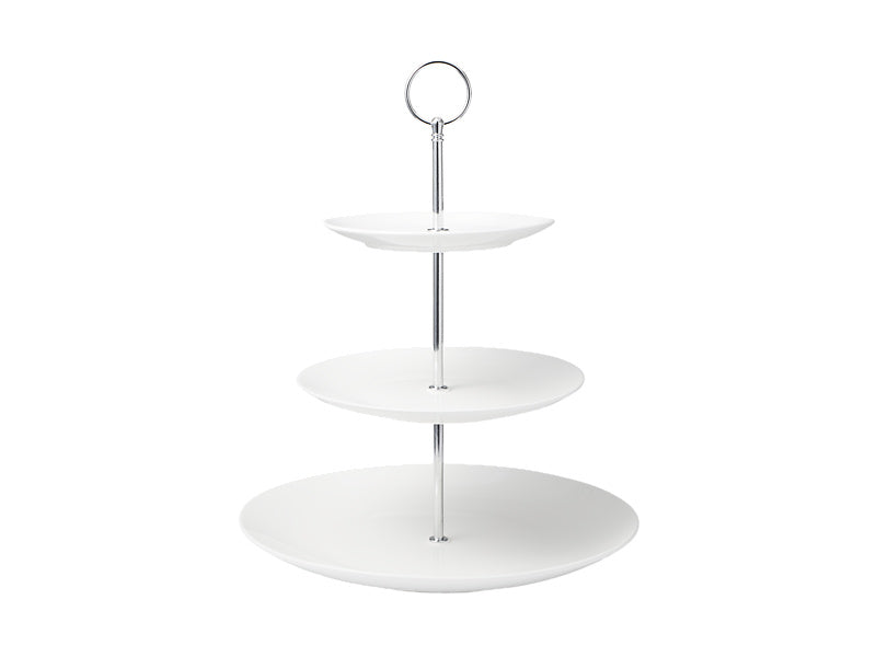 Maxwell & Williams White Basics 3 Tiered Cake Stand