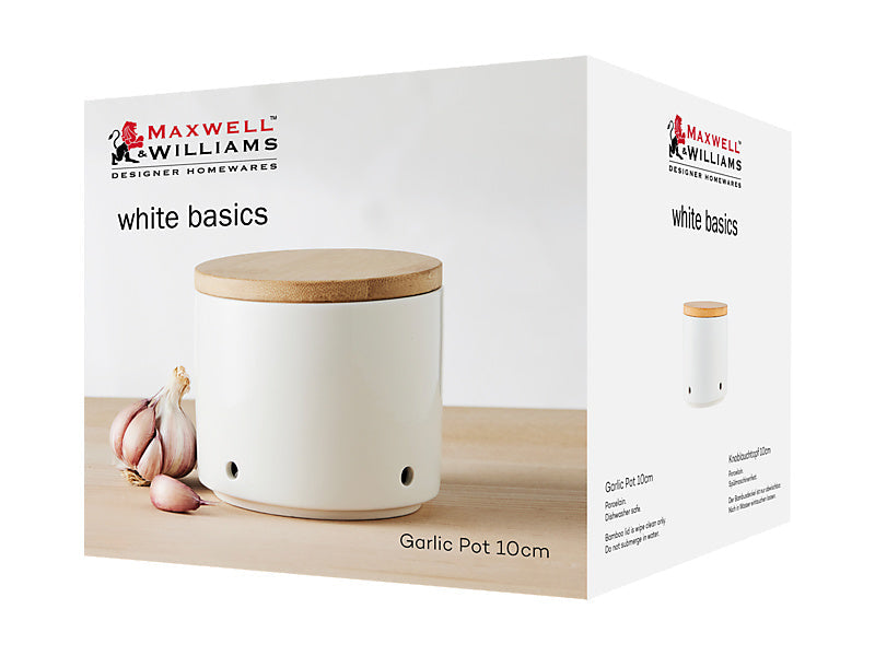 Maxwell & Williams White Basics Garlic Pot 10cm